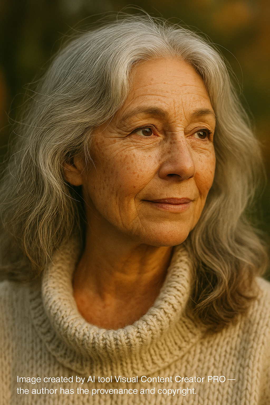 Attrractive Older Woman for Newsletter
